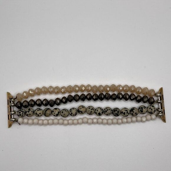 *3/$20* Beaded Apple Watch band rose gold 42/44mm - Picture 1 of 3
